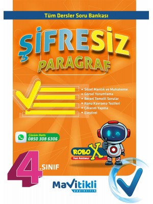 MAVİTİKLİ YAY 4.Sınıf Şifresiz Paragraf Kitabı